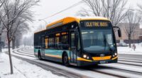 canadian electric buses winter