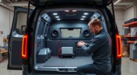 efficient electric van audio