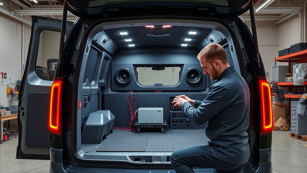 efficient electric van audio