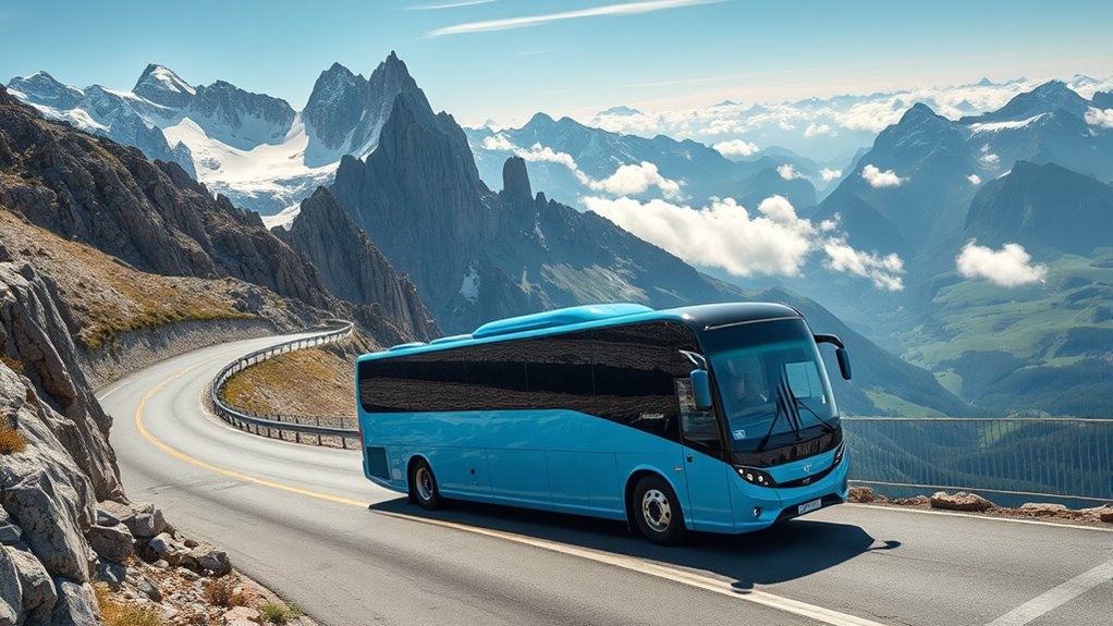 electric bus mountain performance