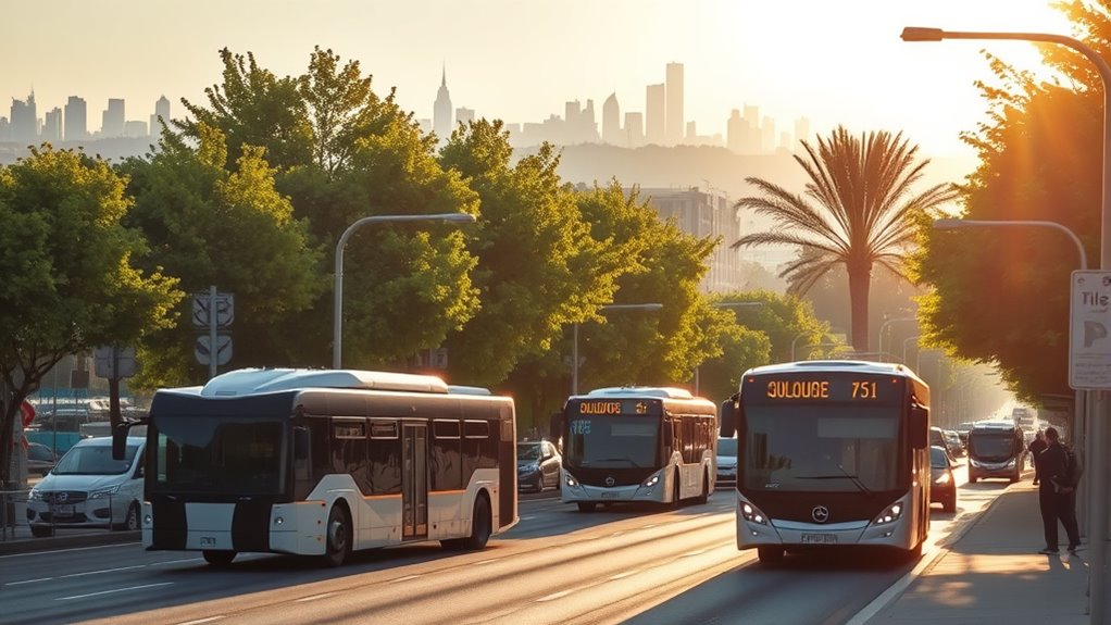 electric bus pollution reduction