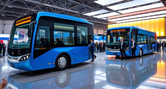 electric buses at busworld