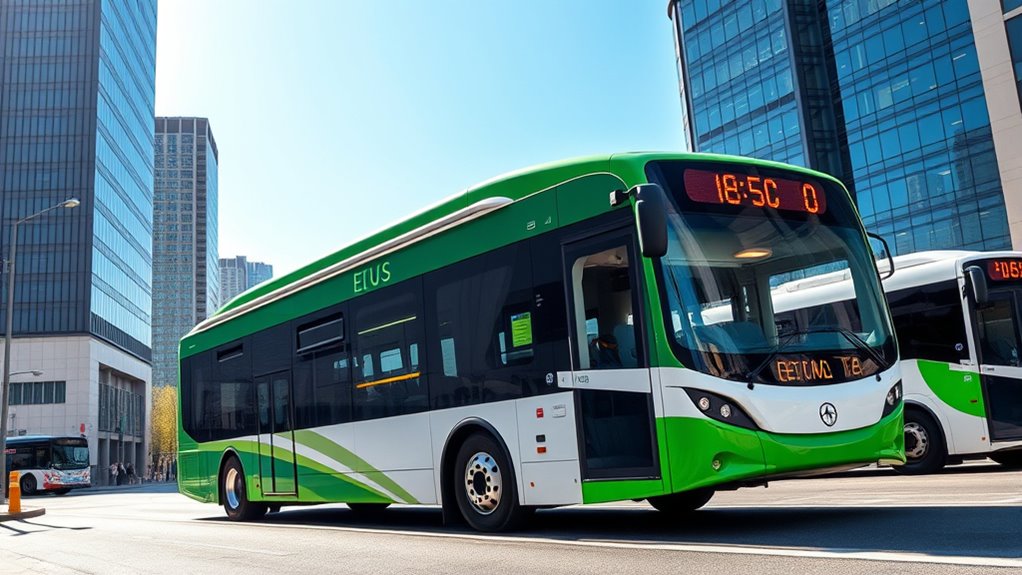 electric buses lower emissions