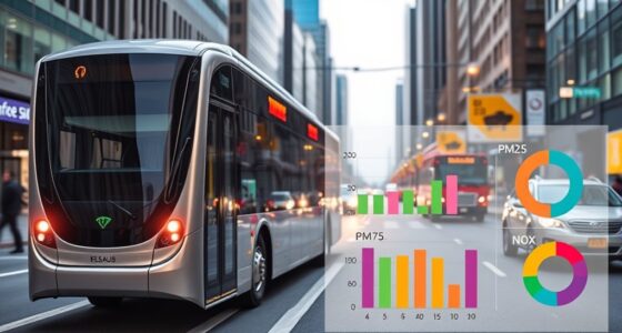 electric buses lower pollutants