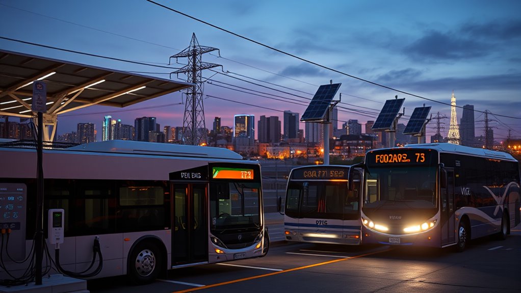 electric buses power grid