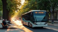 electric buses reduce noise
