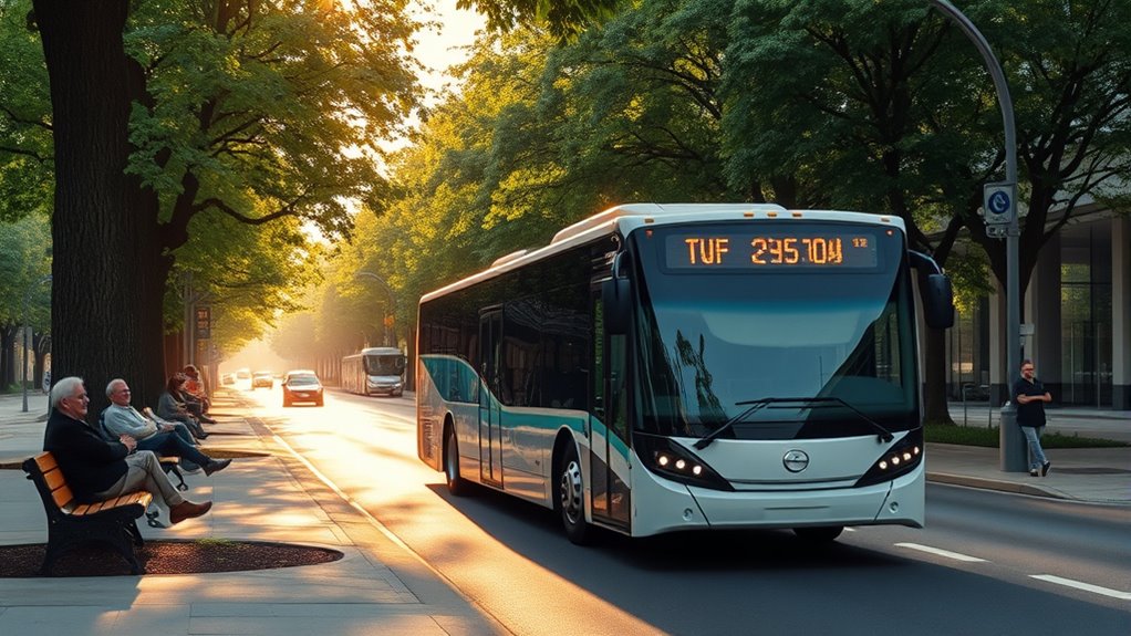 electric buses reduce noise