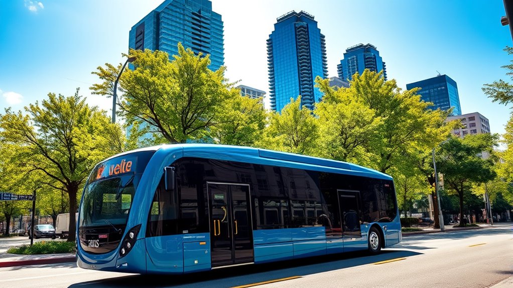 electric buses reduce urban emissions