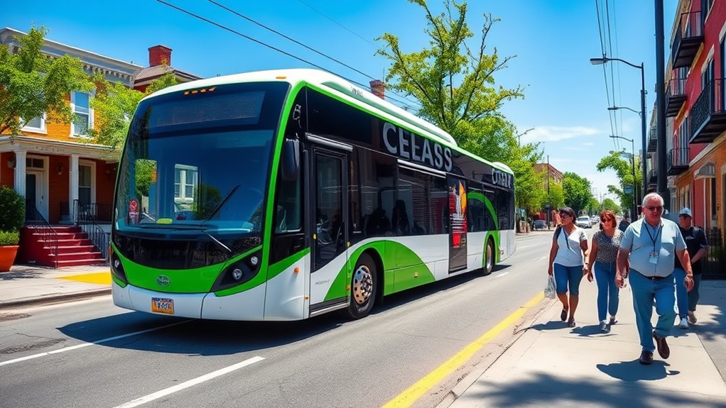 electric buses serve low income neighborhoods