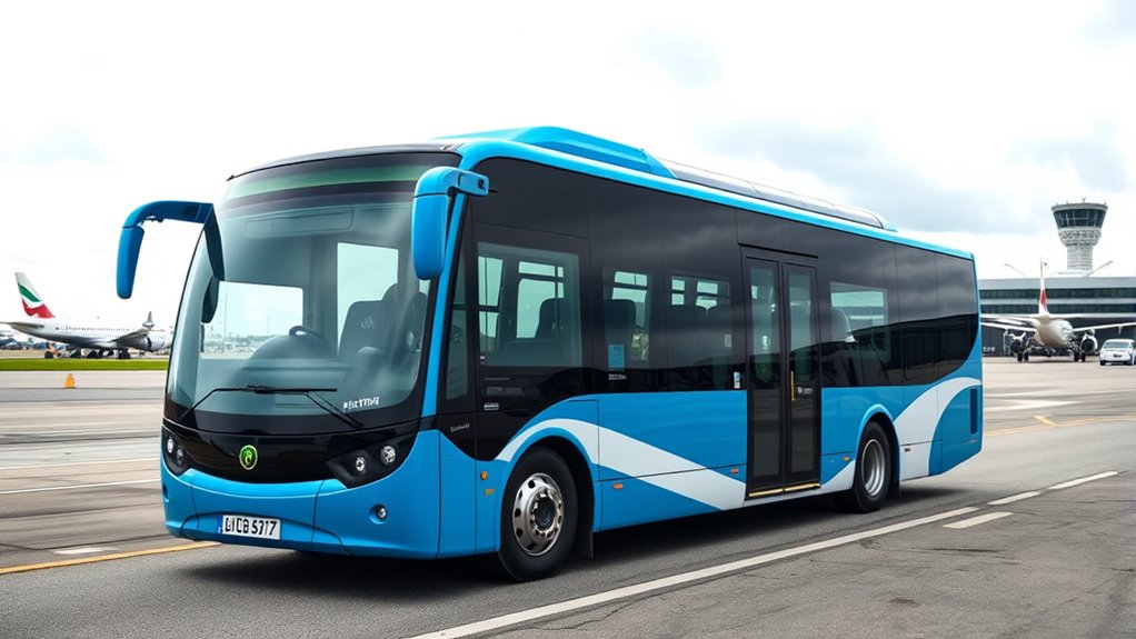 electric buses sustainable airport transformation