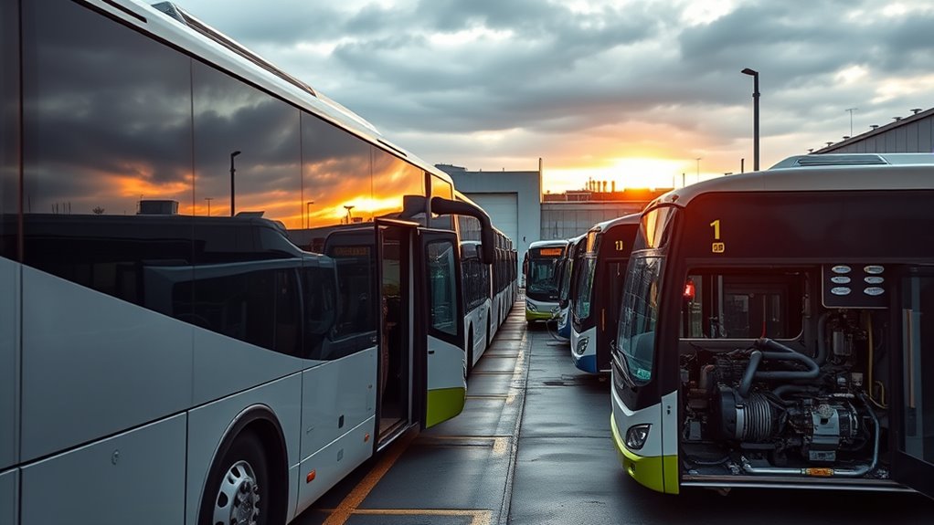 electric buses vs diesel