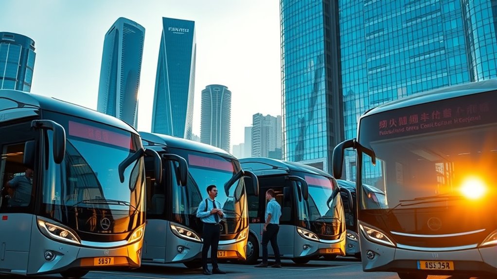 electric buses with smart charging