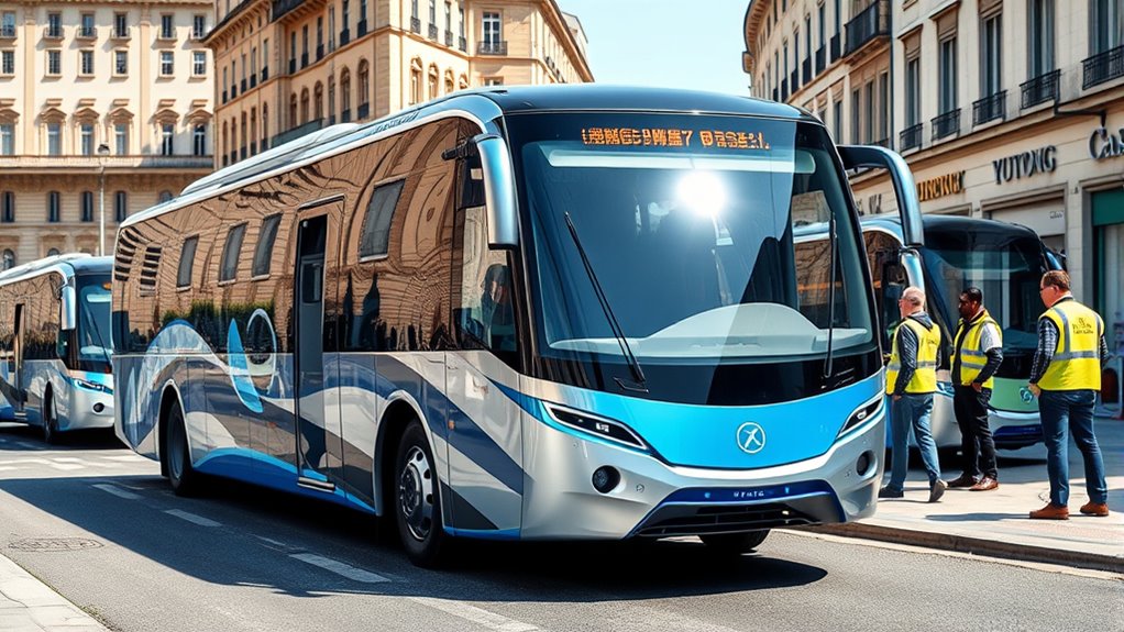electric buses with smart charging