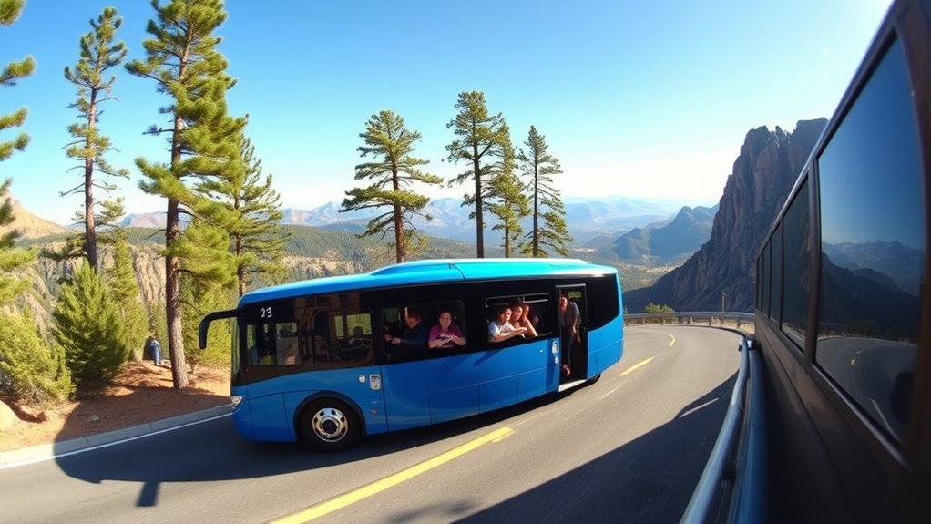 electric coach cross country journey