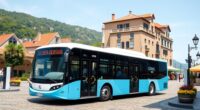 electric tourist bus trials