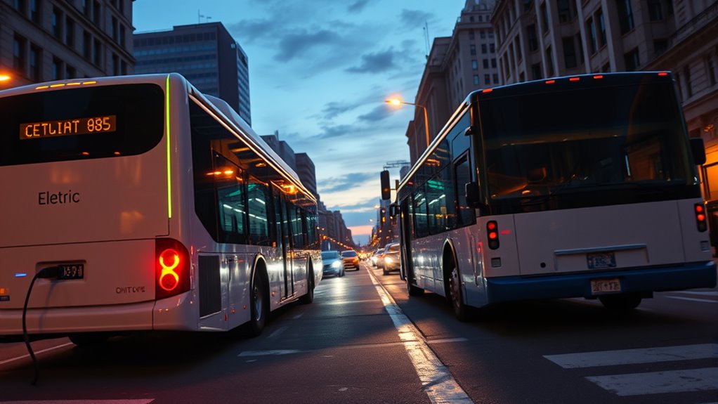 electric vs diesel bus costs