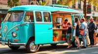 electric vw coffee van