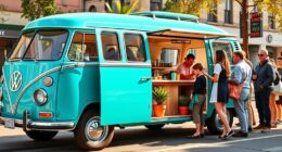 electric vw coffee van