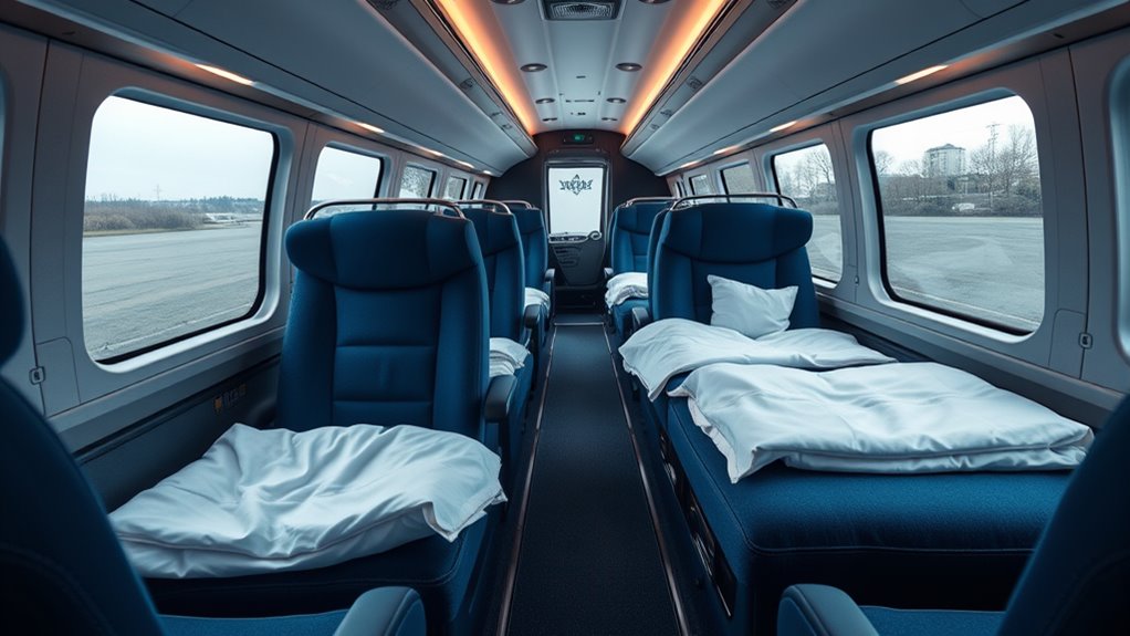 luxury convertible sleeper seats