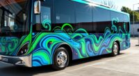 personalized electric bus graphics