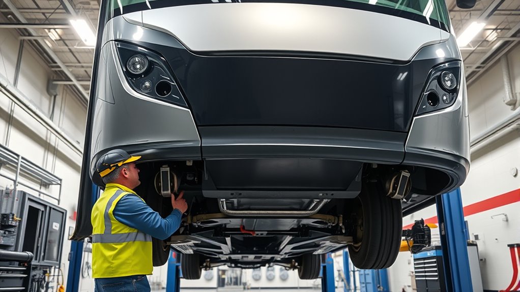 proper electric bus lifting procedures