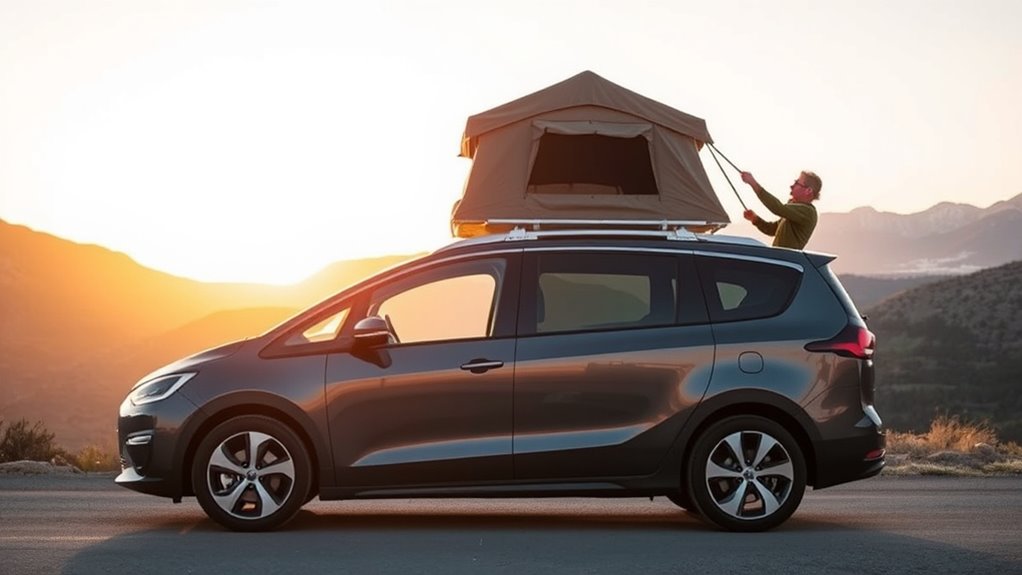 securely install roof tent