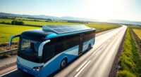 solar buses for long distance
