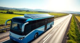 solar buses for long distance
