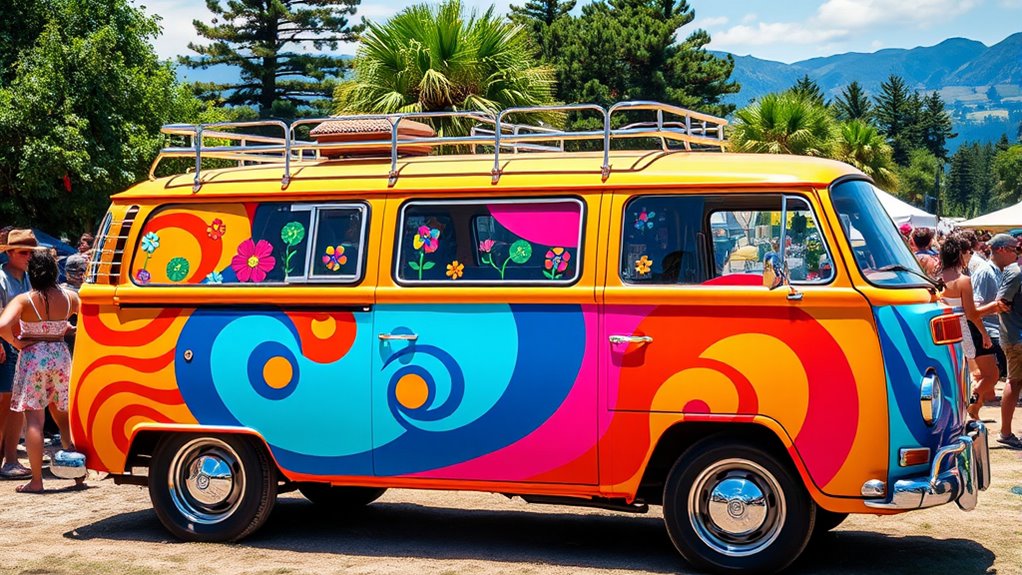 volkswagen bus hippie symbol