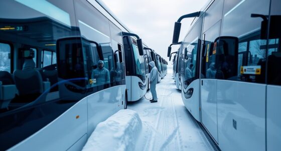 winter electric bus pre conditioning