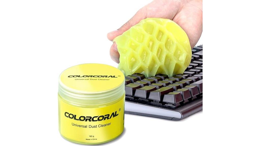 colorful coral cleaning gel