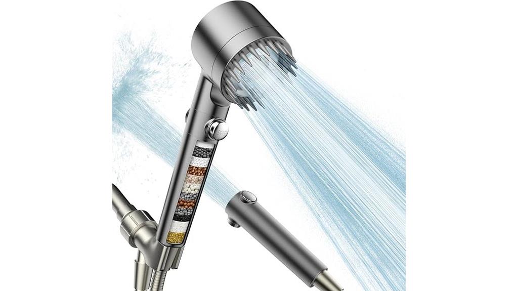 high pressure filtered shower
