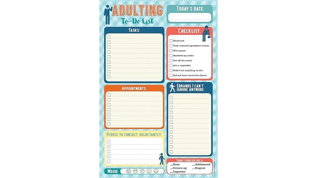 organized adult life checklist