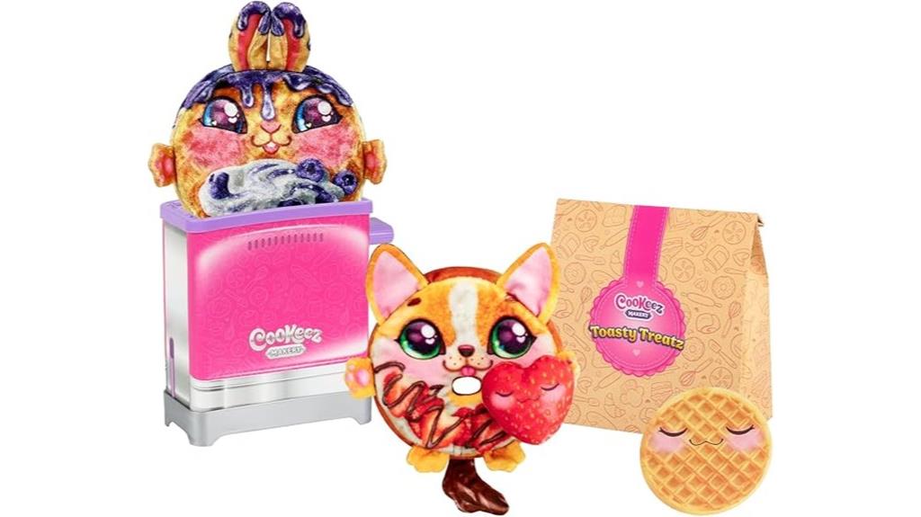 toaster with plush toy