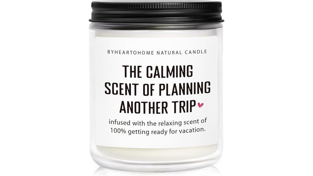 travel themed gift candles