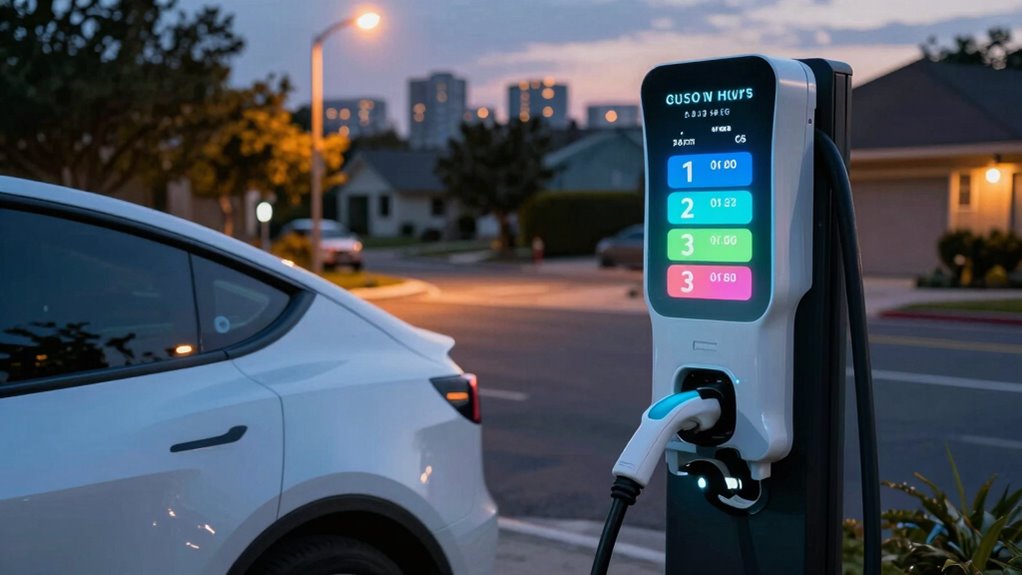 identify off peak charging times