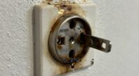 outlet melting during charging