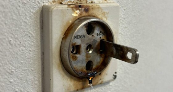 outlet melting during charging