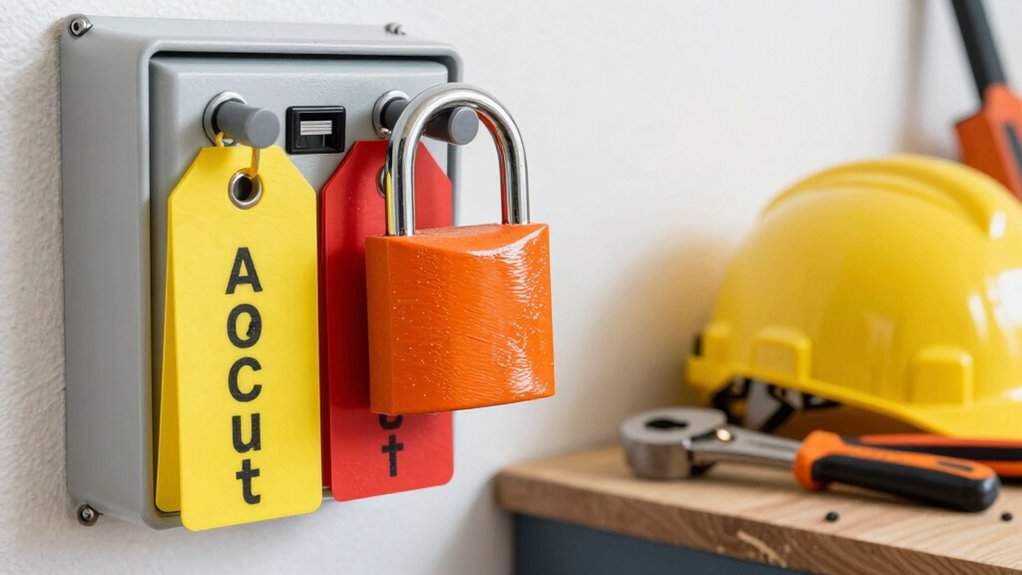 proper lockout device labeling