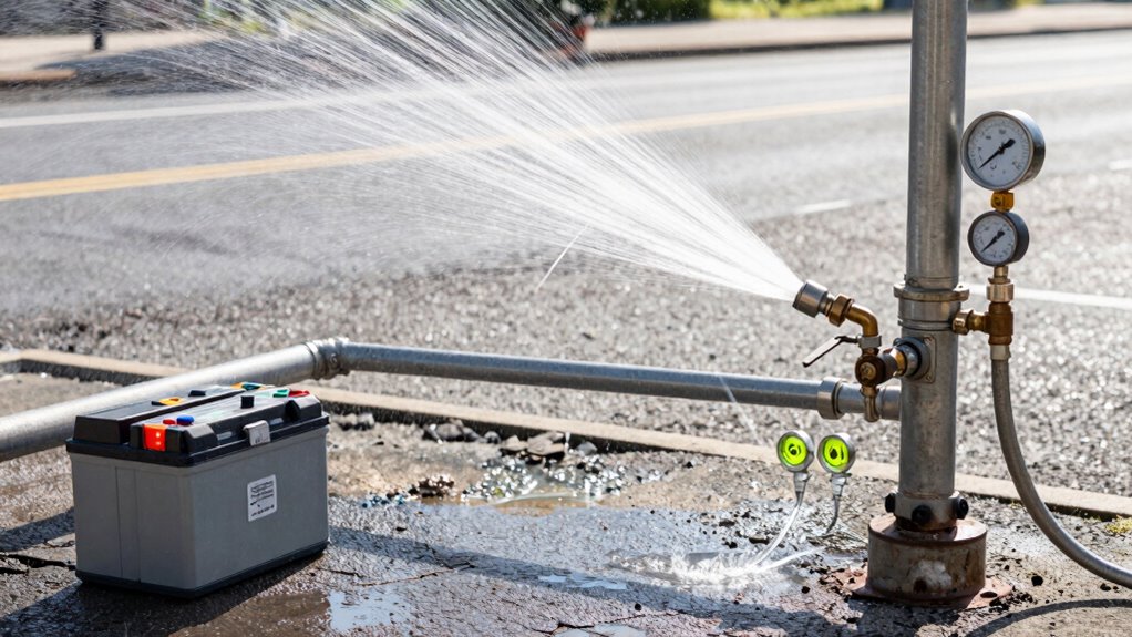 roadside emergency shower calculations