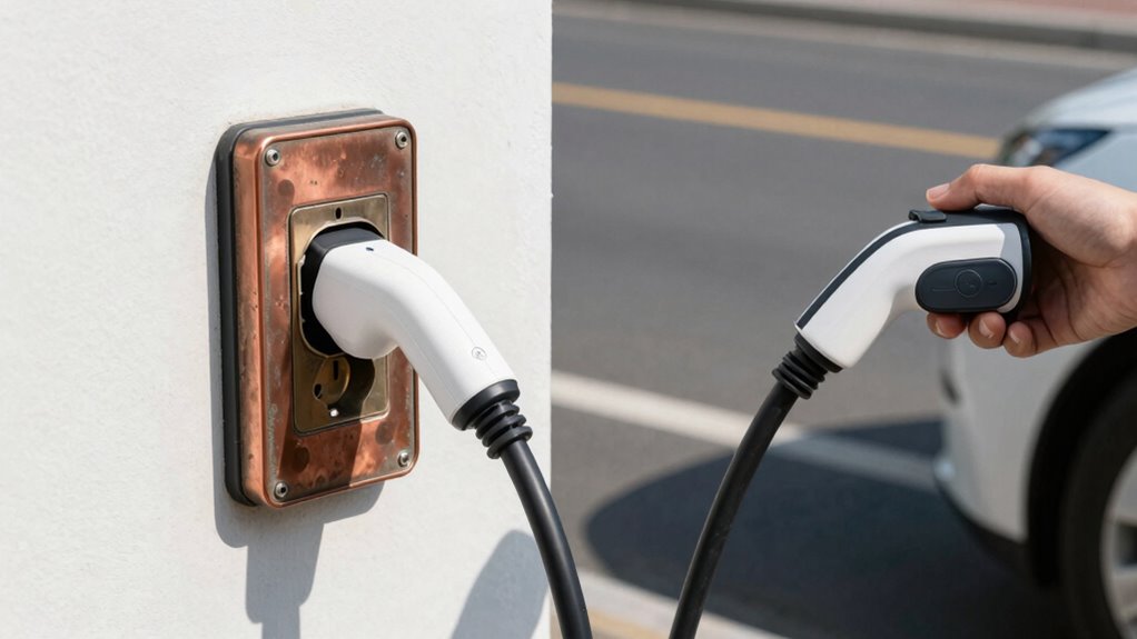 safely sharing ev outlet