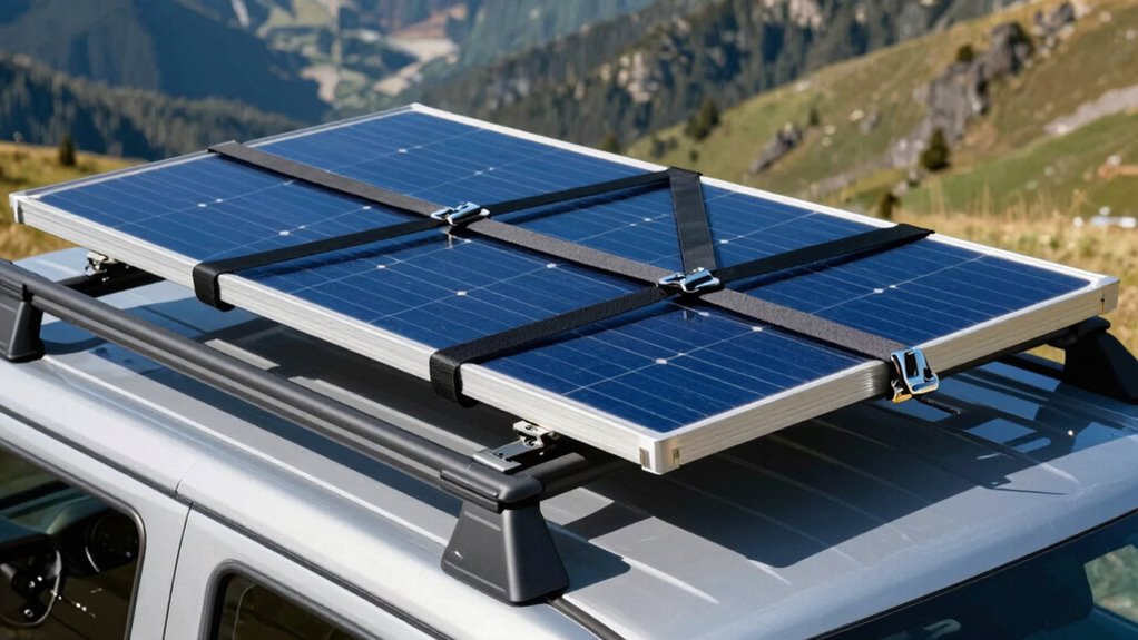 secure panels with straps