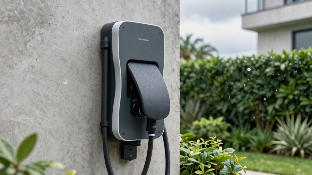 weatherproof ev charger materials