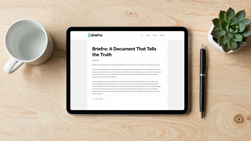 Briefro: A Document That Tells The Truth