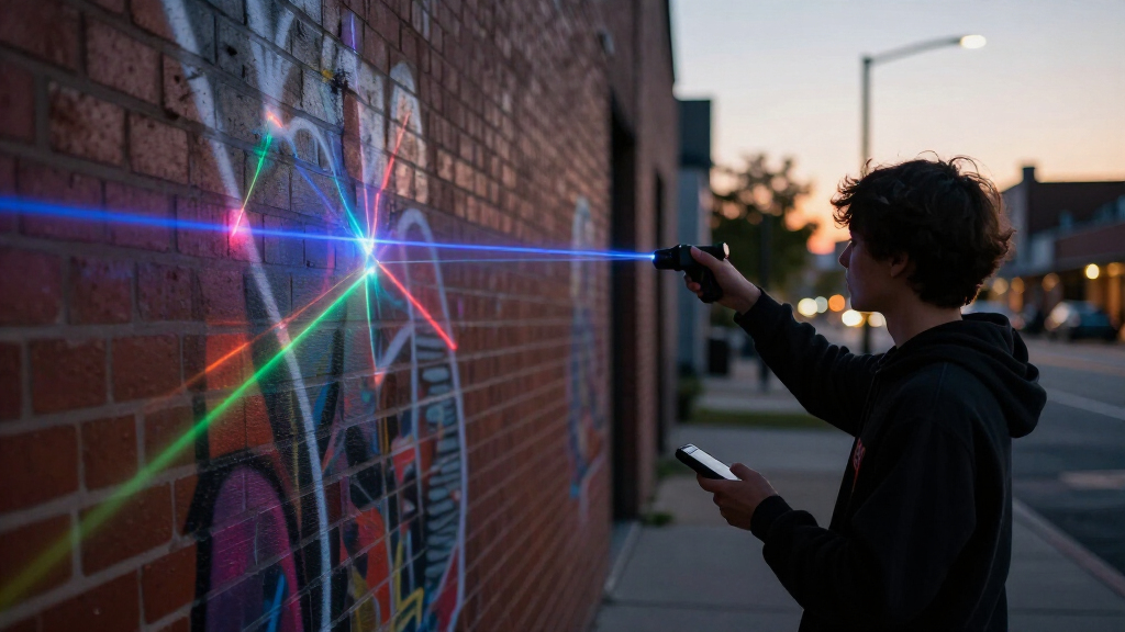 Show HN: Laser Graffiti