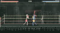 Chalk boxing ring with two stick-figure boxers trading punches and a COUNTER! callout