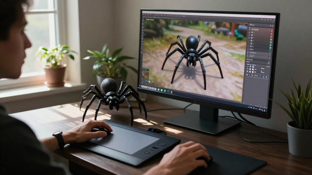 Meet The Artist Who Built A Giant Spider For A Virtual World
